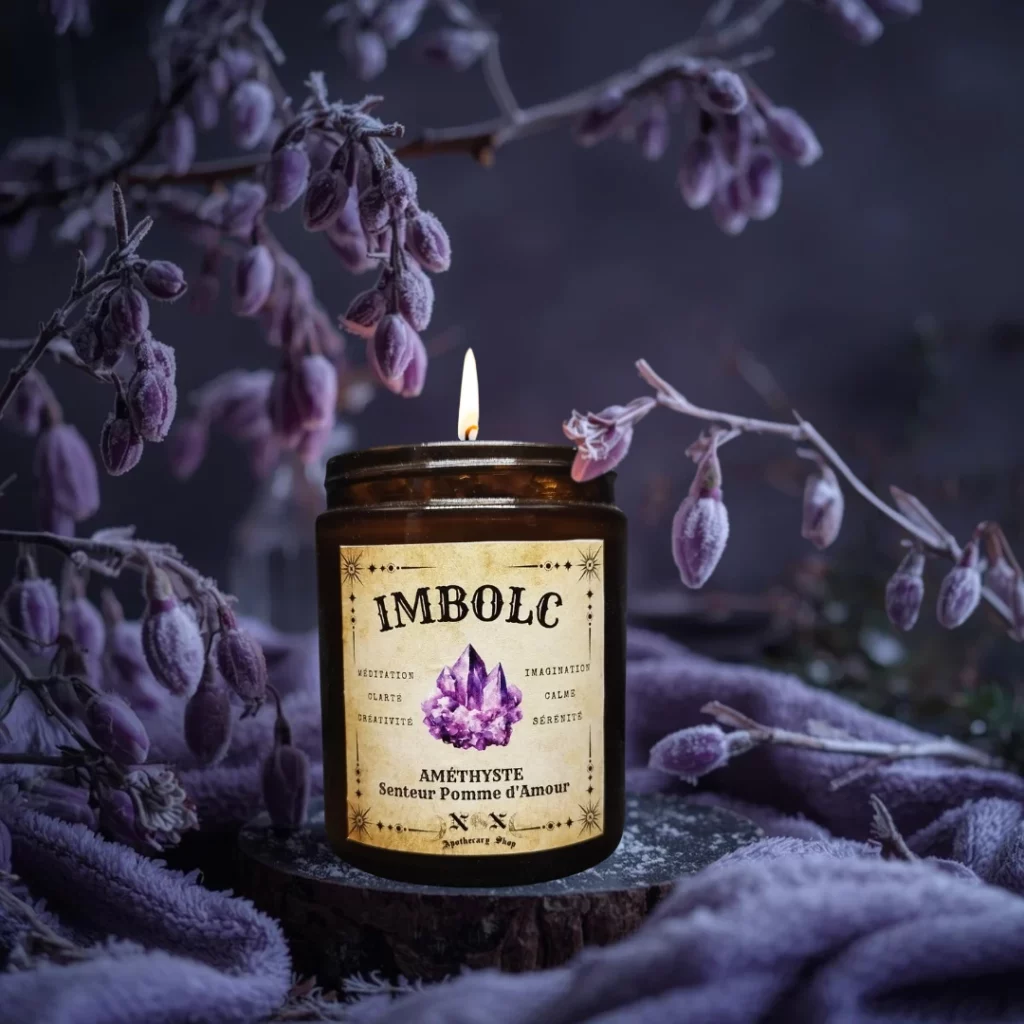 Bougie rituel sabbat Imbolc