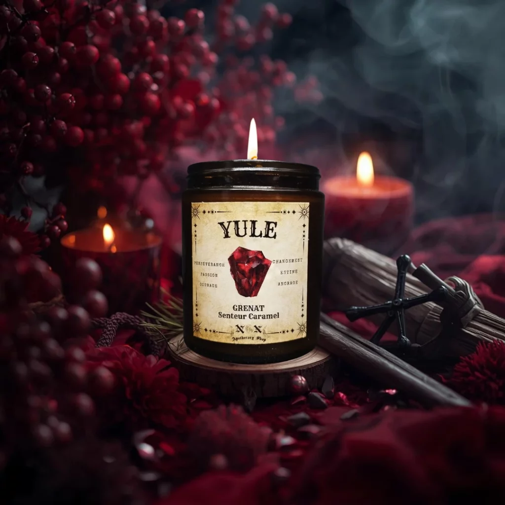 Bougie rituel sabbat de Yule